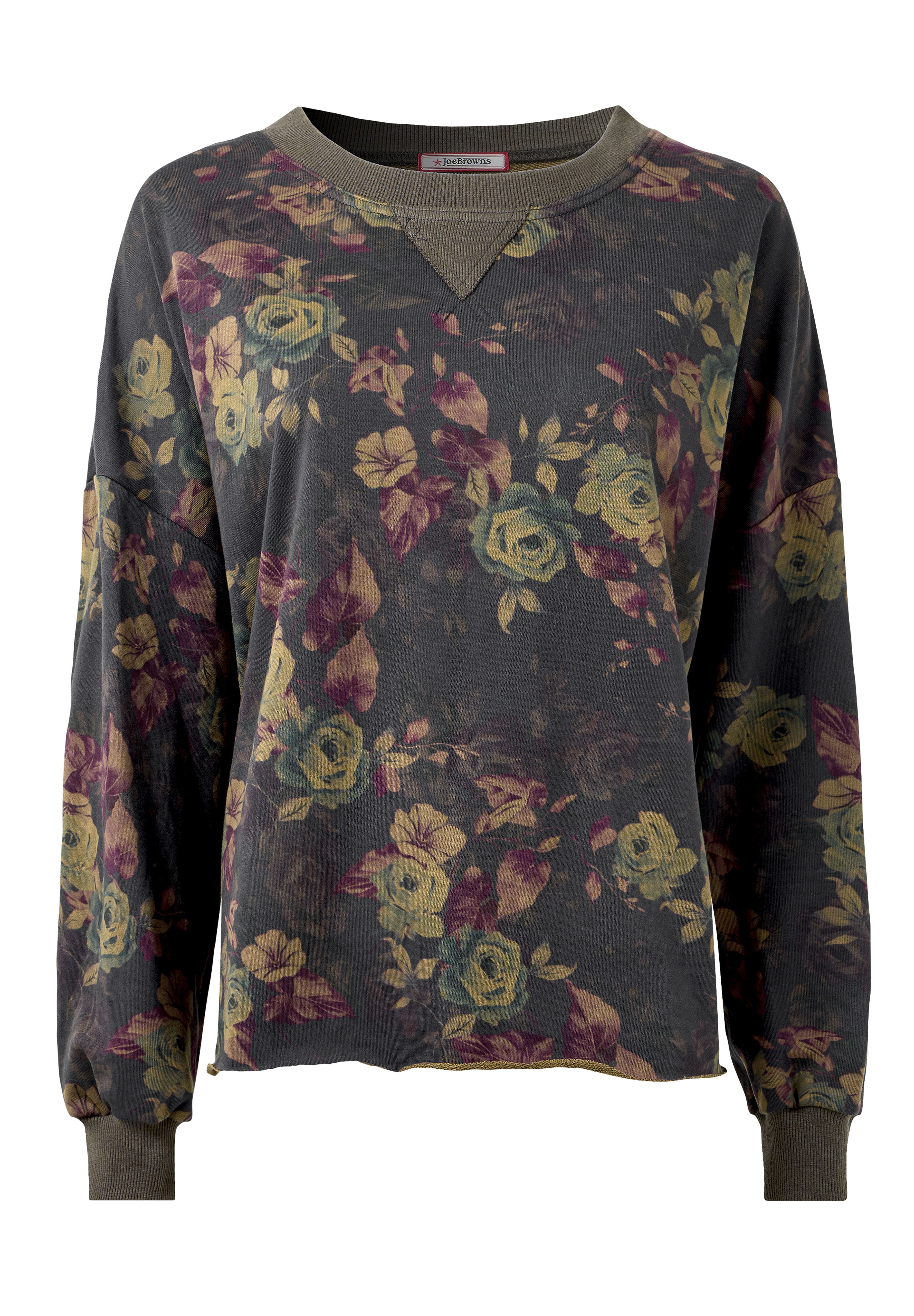 Weekend Crew Neck Pullover, HAZY GARDEN FLORAL, alternate image number 2