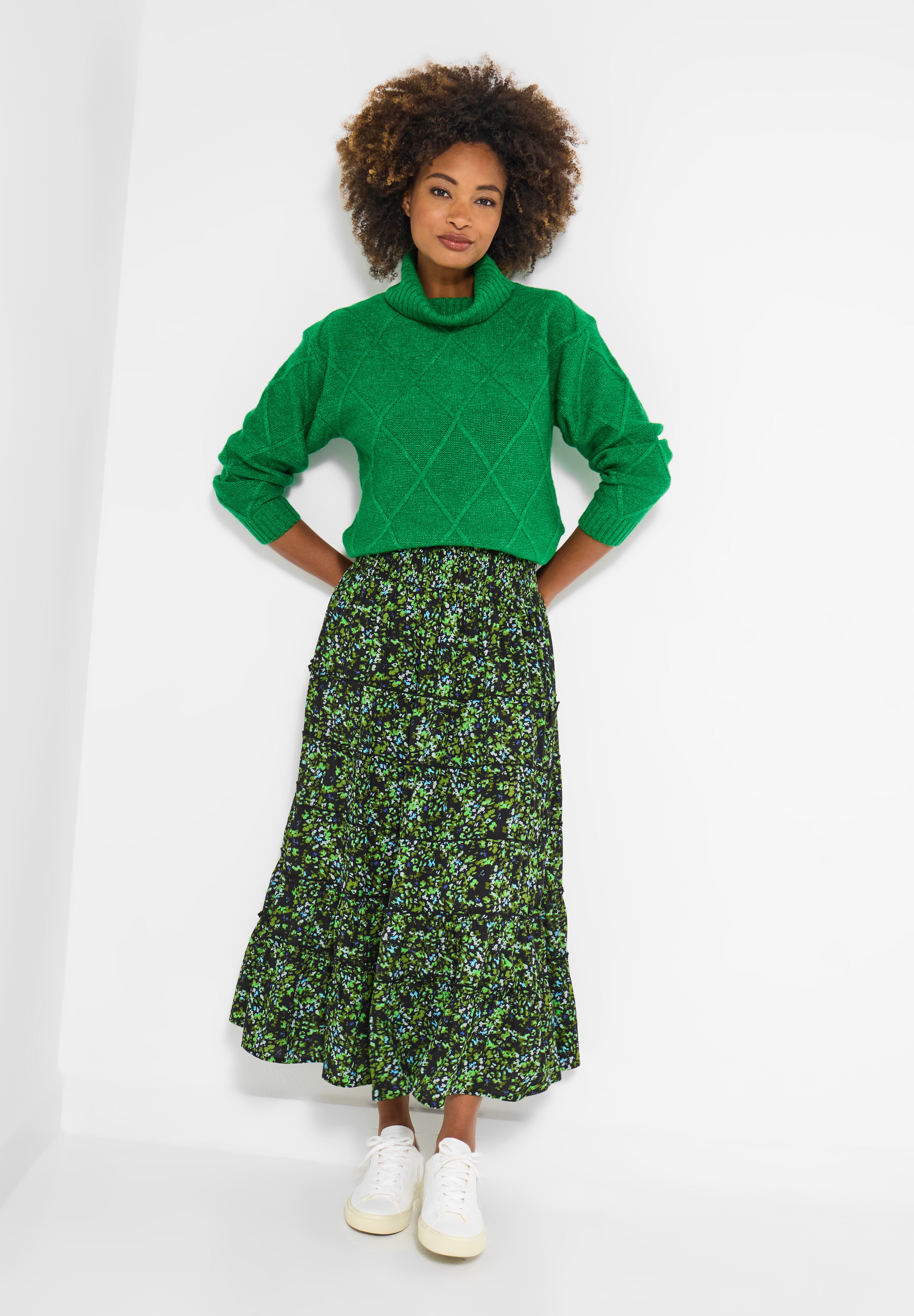 Tiered Maxi Skirt