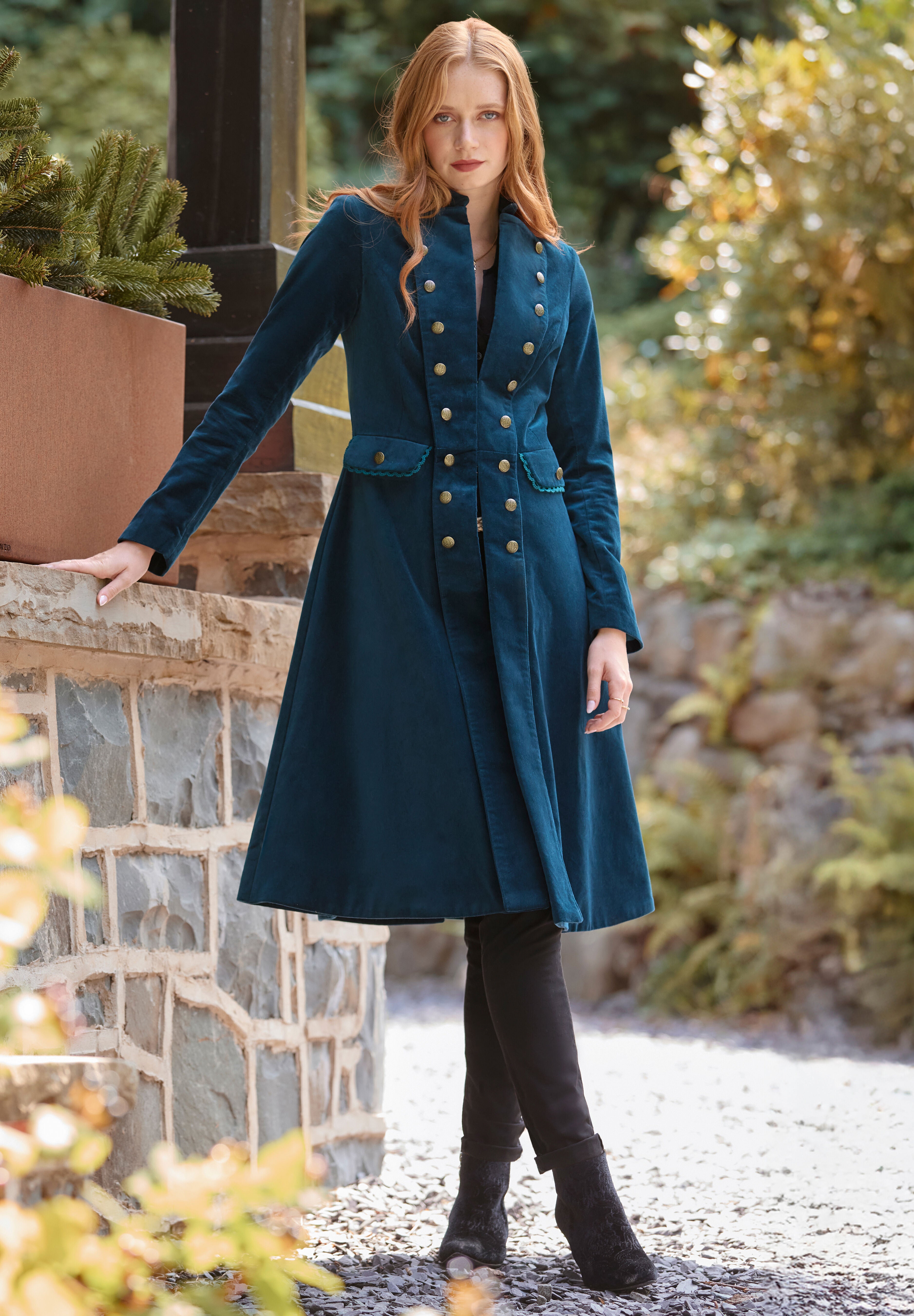 Cotton Moleskin Military Coat