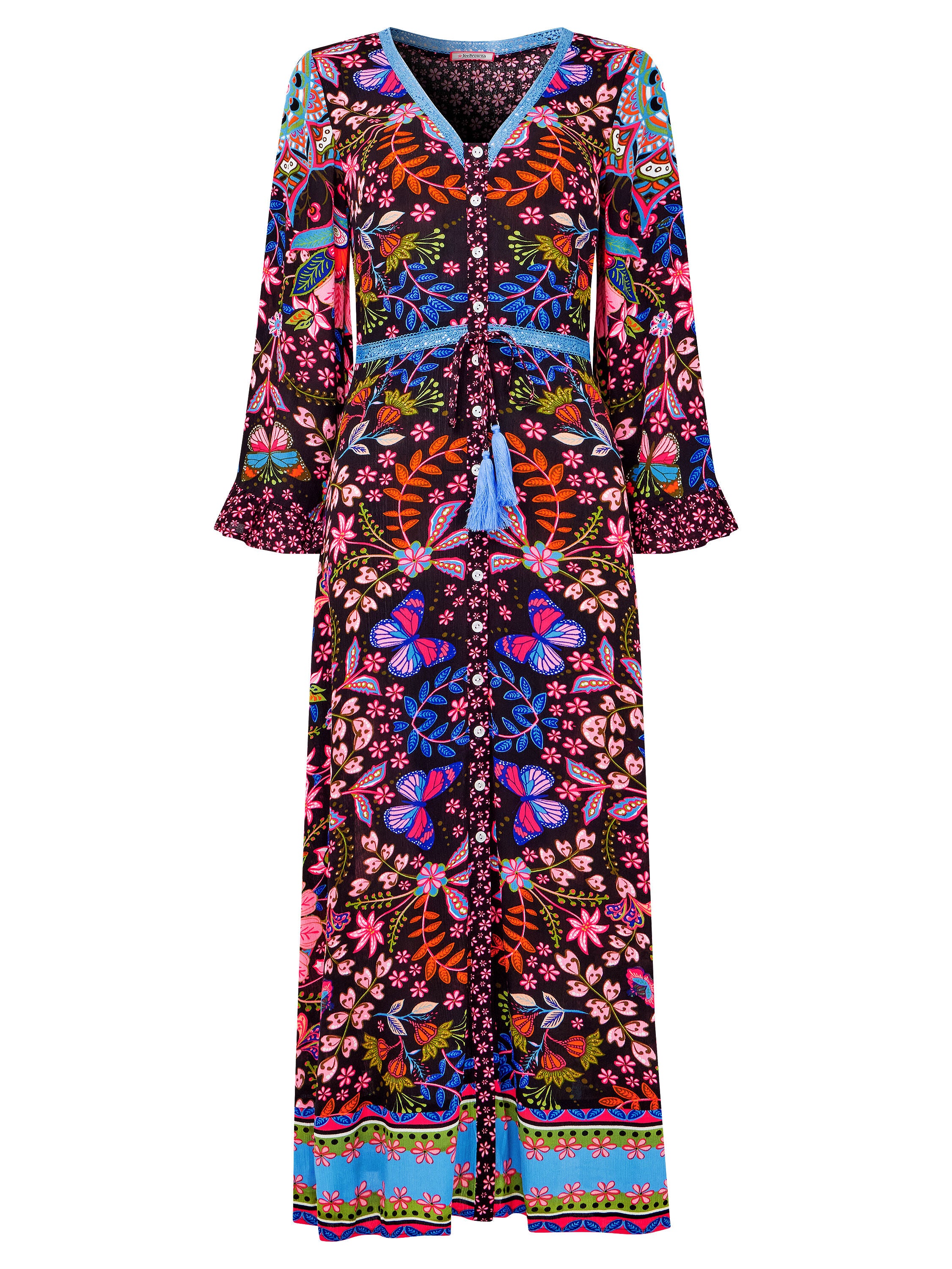 Groovy Tassel Midi Dress, KALEIDOSCOPE FLORAL, alternate image number 3
