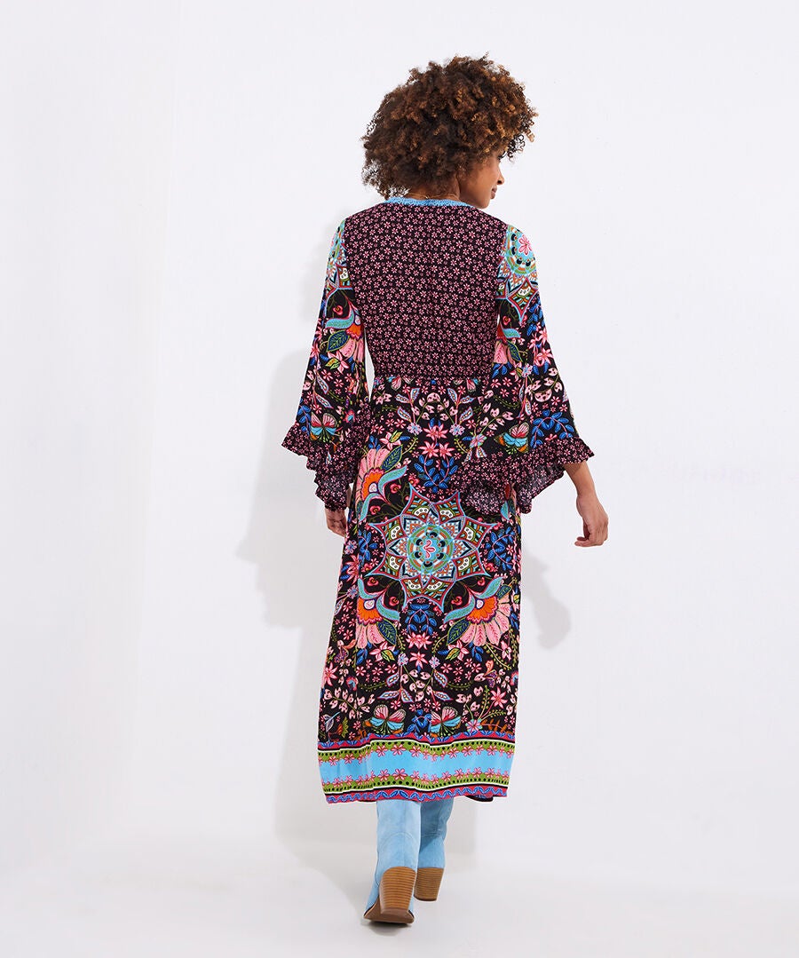 Groovy Tassel Midi Dress, KALEIDOSCOPE FLORAL, alternate image number 2