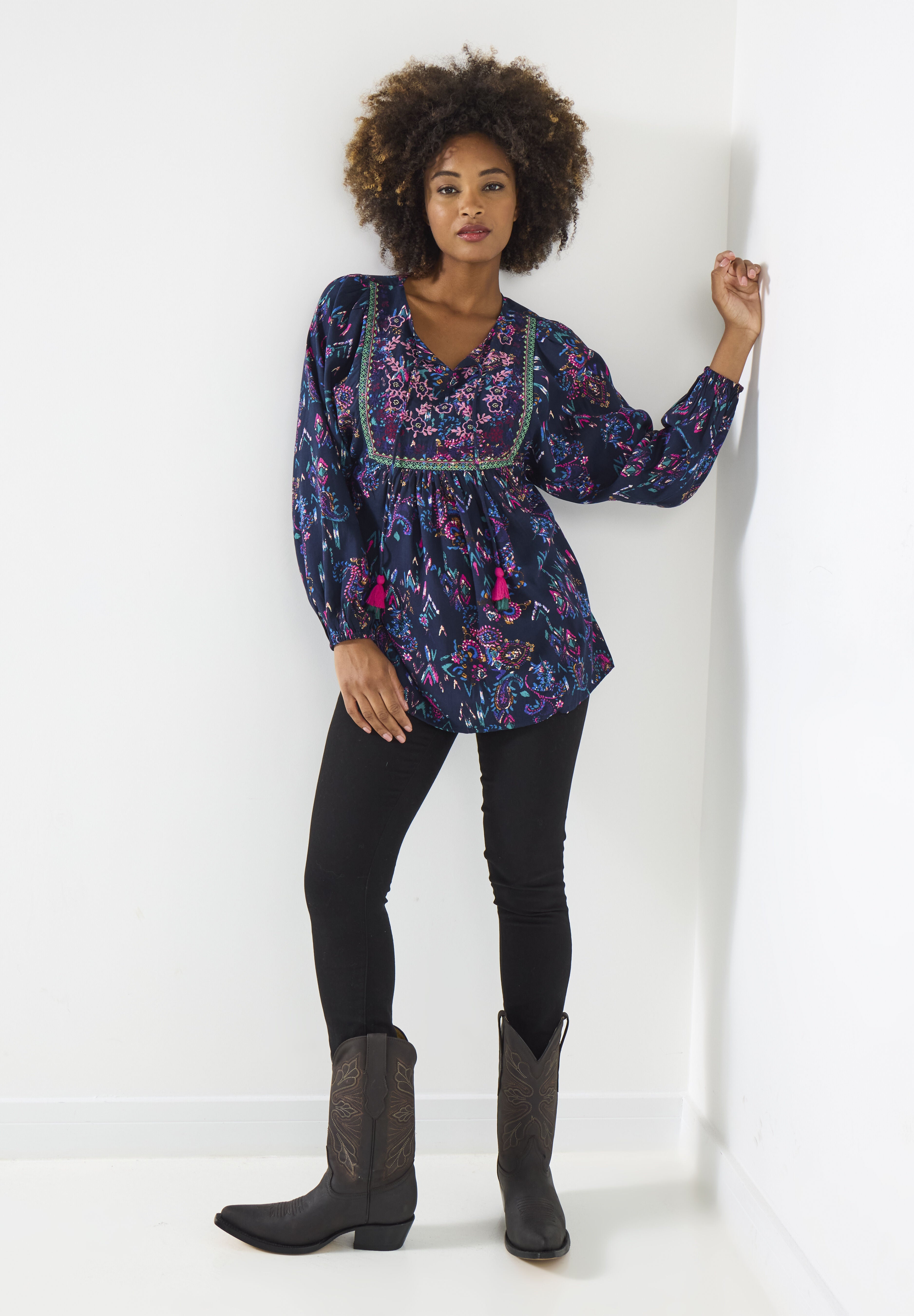 Boho Embroidered Blouse