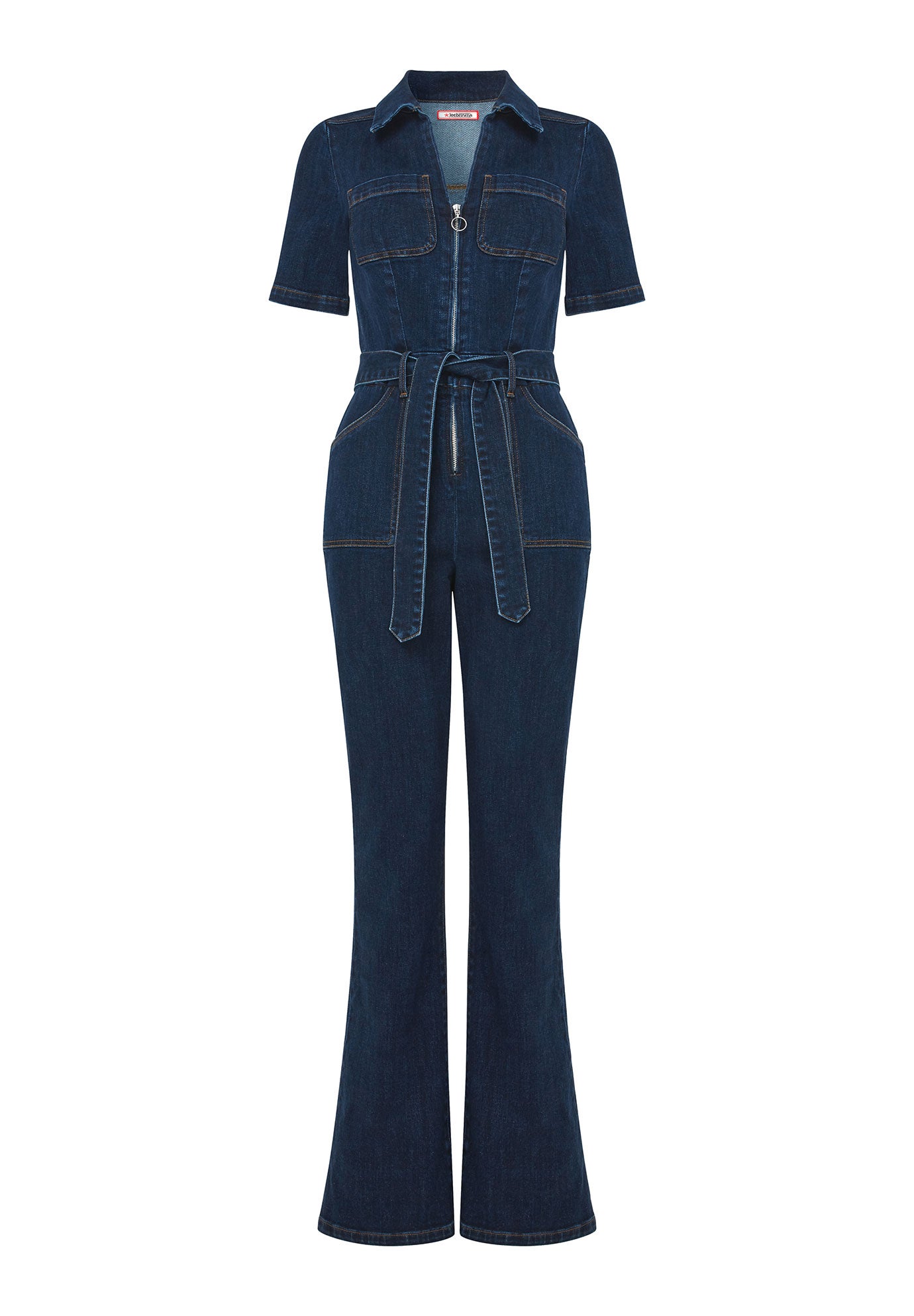 Stretch Denim Jumpsuit image number 4