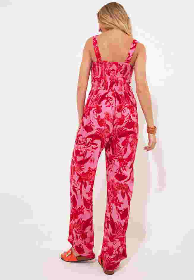 Smocked Crinkle Jumpsuit image number 3
