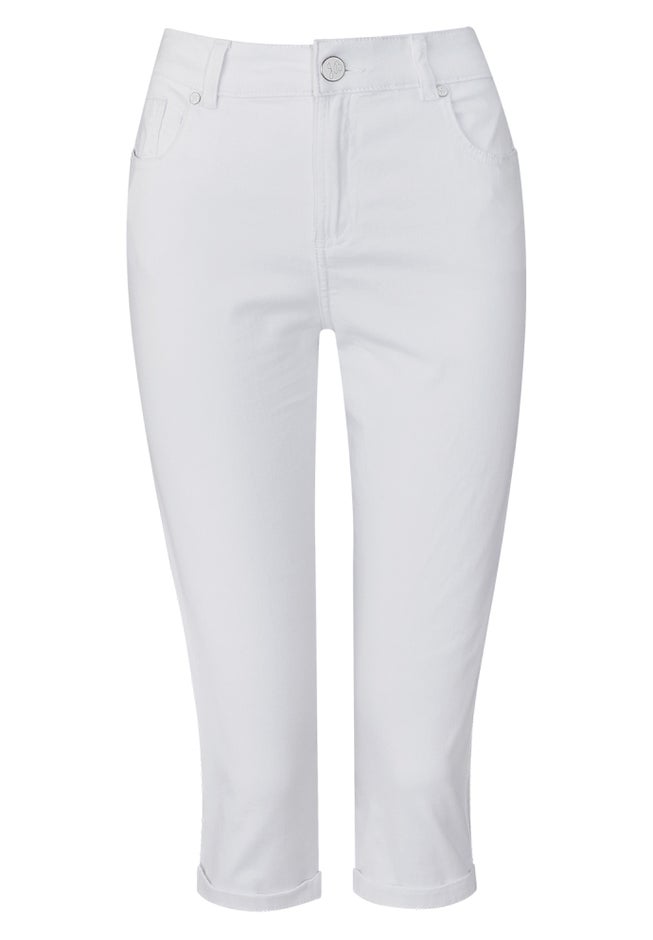 Stretch Denim Capri Pant image number 1