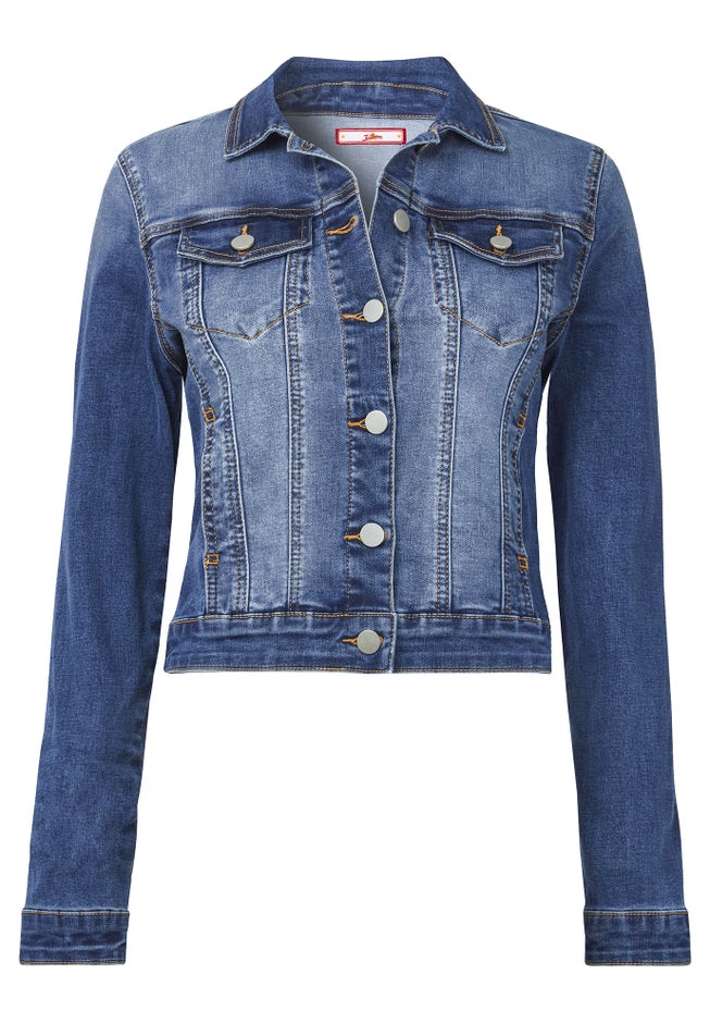 Essential Stretch Denim Jacket image number 1