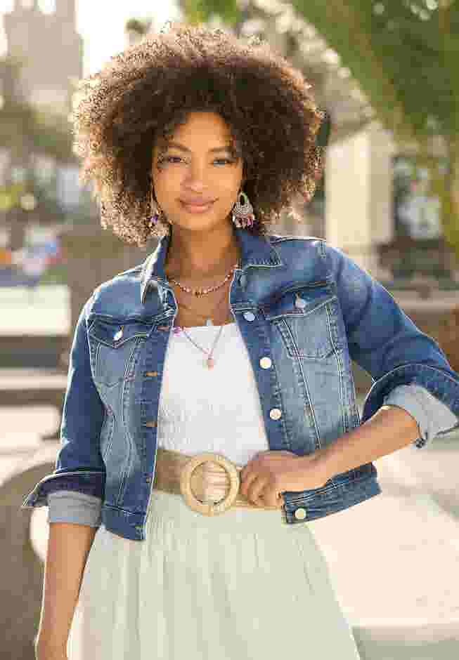 Essential Stretch Denim Jacket image number 0