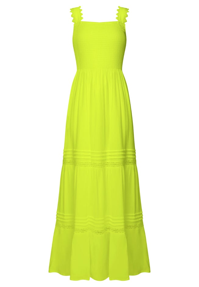 Square Neck Crinkle Maxi Dress image number 2