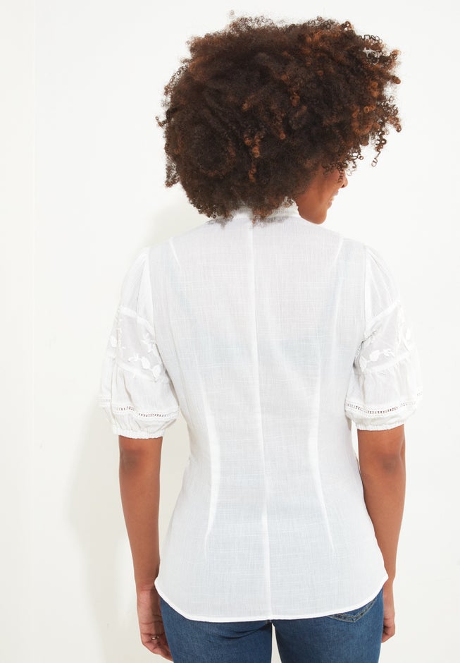 Lace Embroidered Blouse image number 2