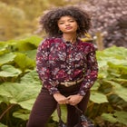 Sheer Button Front Blouse image number null