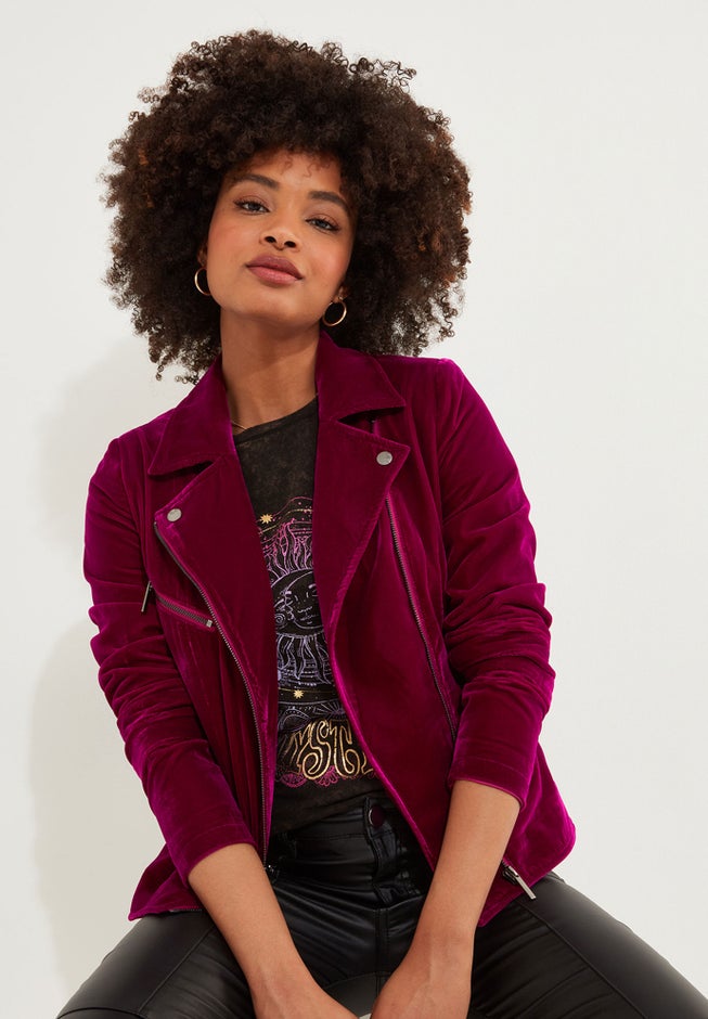Velor Moto Jacket image number 0
