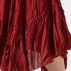 Handkerchief Hem Crinkle Midi Skirt image number 3