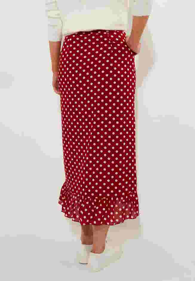 Ruffle Hem Wrap Skirt image number 4
