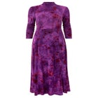 Mockneck Burnout Midi Dress image number null