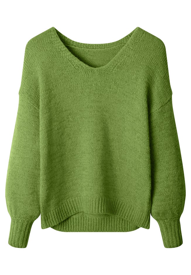 Cozy V-Neck Pullover Sweater image number 3