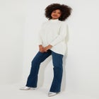 Mockneck Rib Sweater image number null