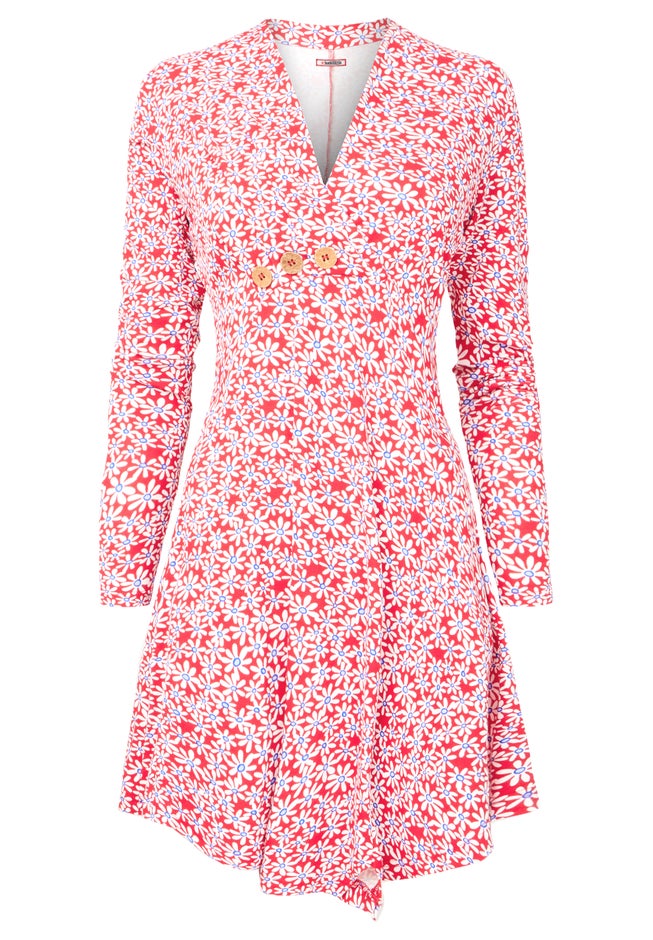 Stretch Knit Asymmetrical Tunic image number 2