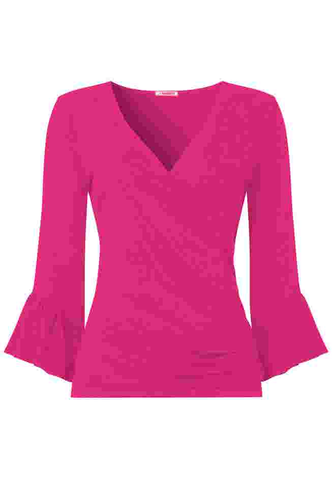 Stretch Knit Bell Sleeve Top image number 3