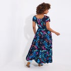 Short Sleeve Flowy Maxi Dress image number null