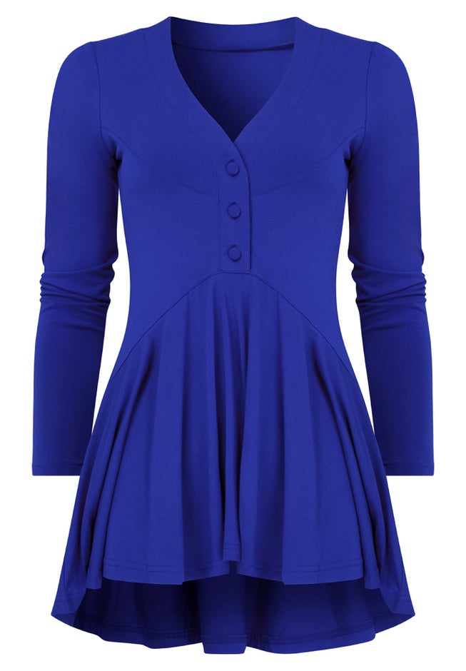Stretch Knit Babydoll Tunic image number 2