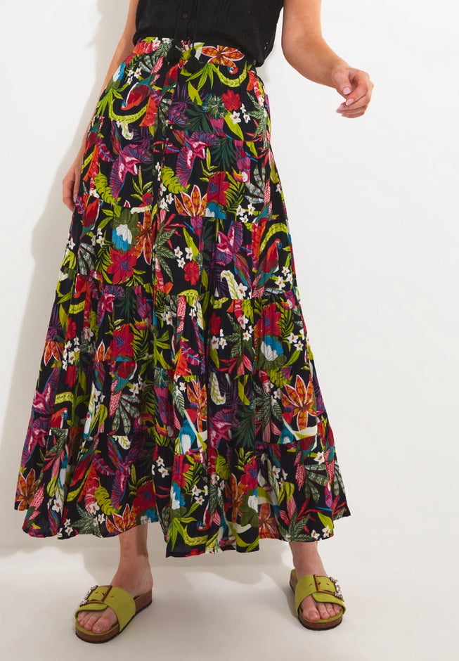 Tiered Maxi Skirt image number 2