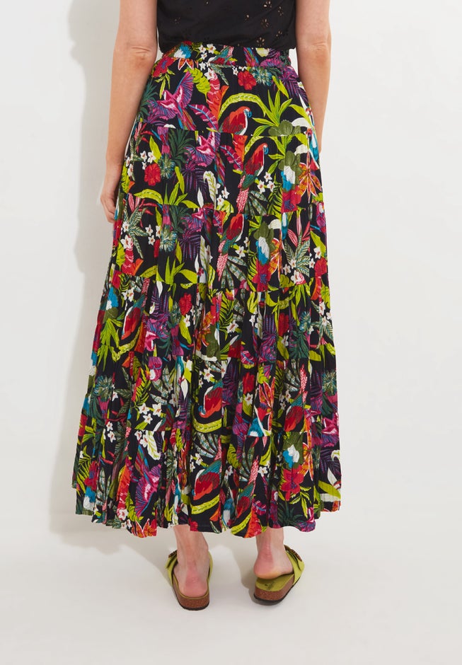 Tiered Maxi Skirt image number 3