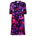 Tie Neck Printed Maxi Dress image number null