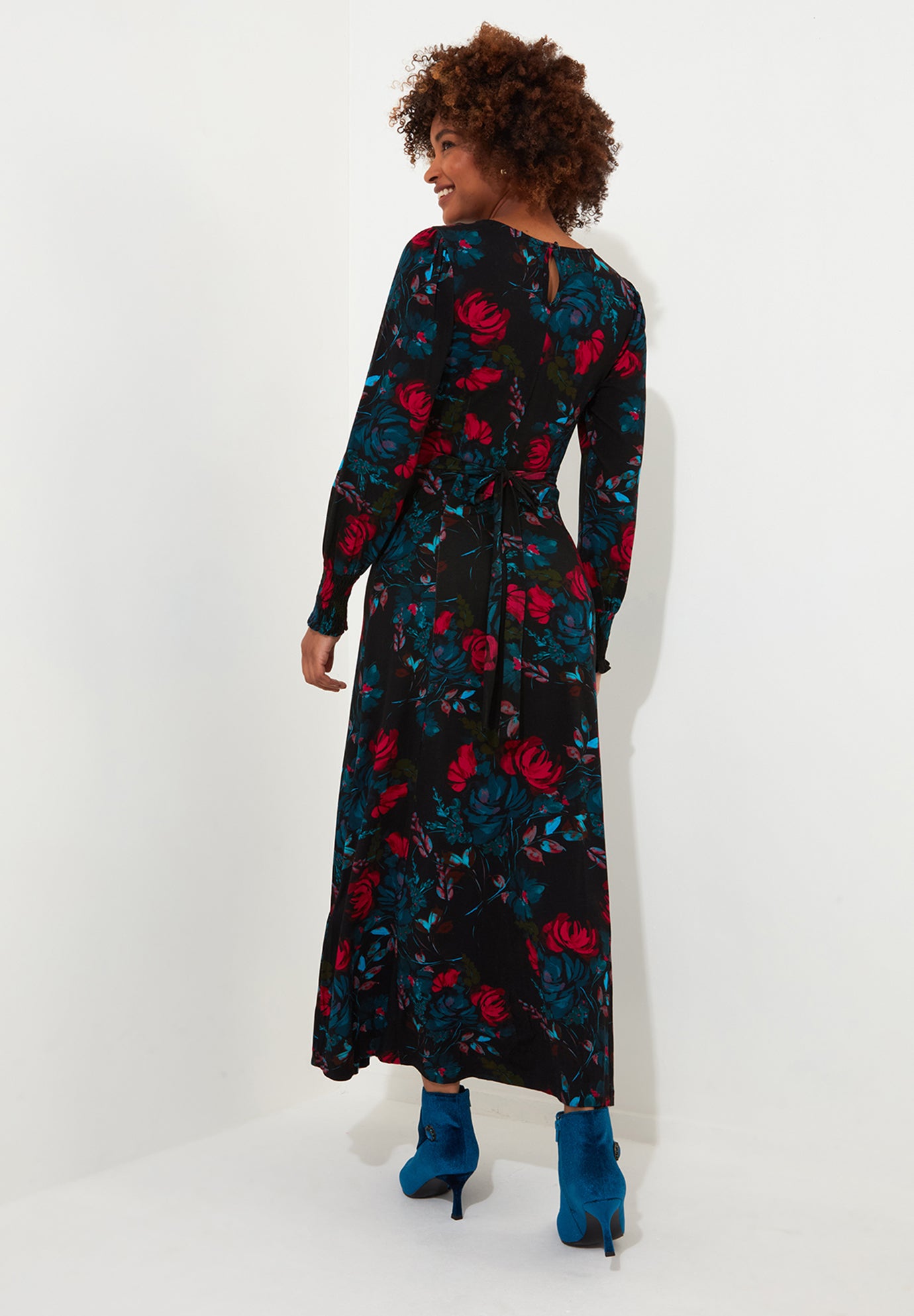 Stretch Knit Jersey Maxi Dress image number 4