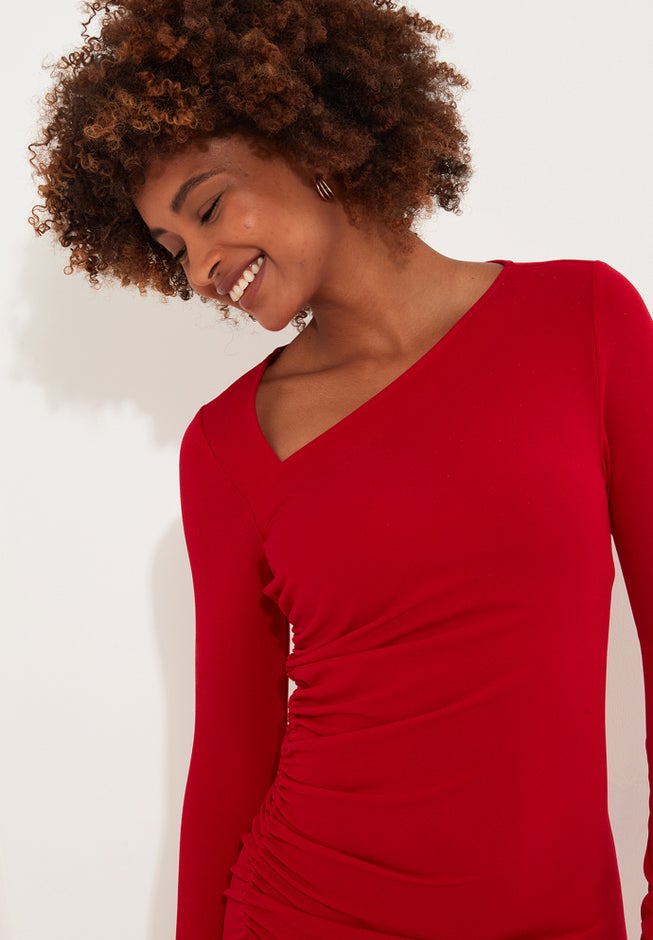 Asymmetrical Midi Dress image number 5