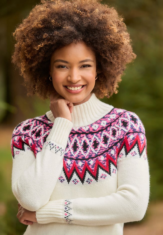 Fairisle Sweater Dress image number 6