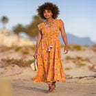 V-neck Ruffle Maxi Dress image number null