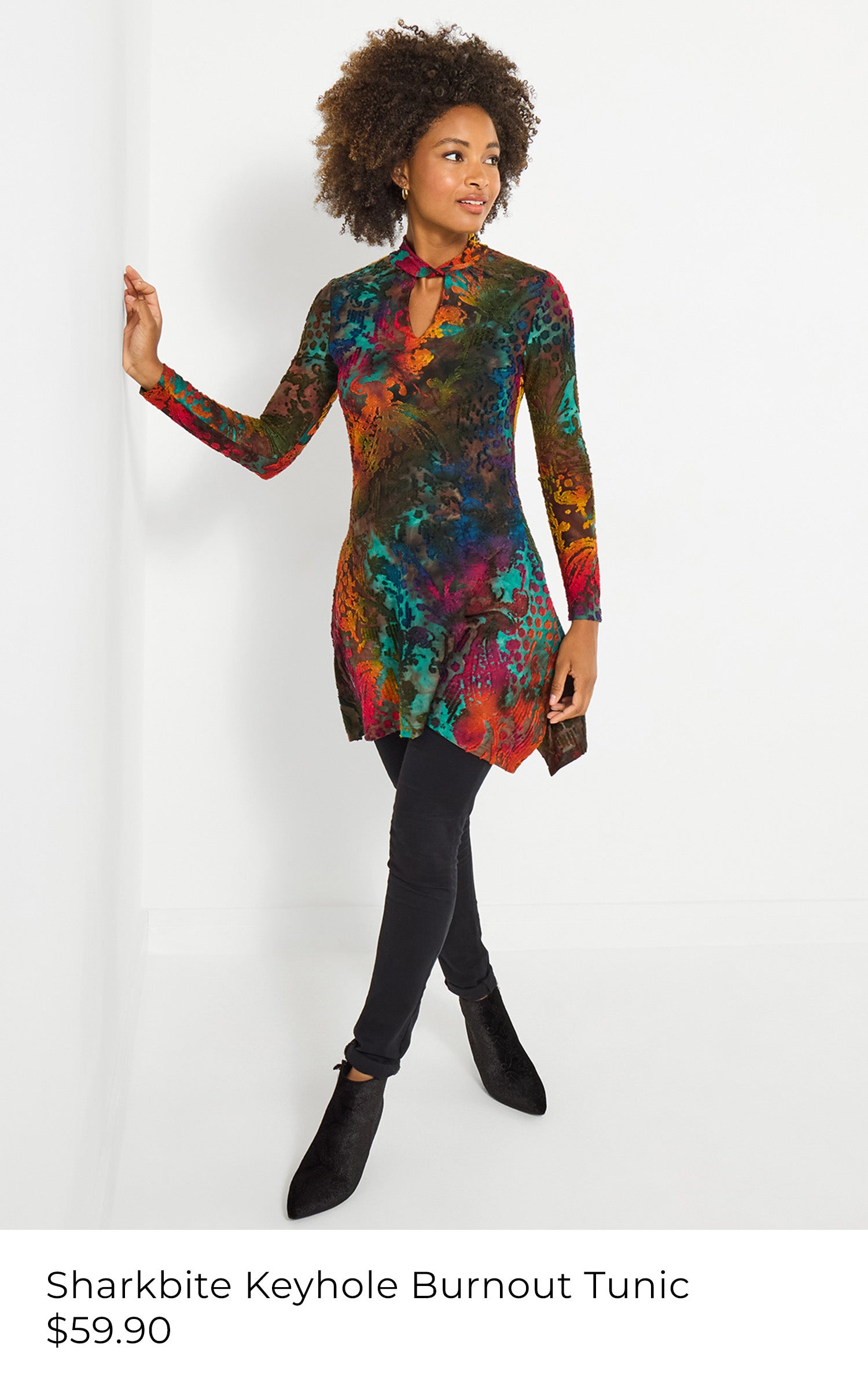 Sharkbite Keyhole Burnout Tunic - $59.90